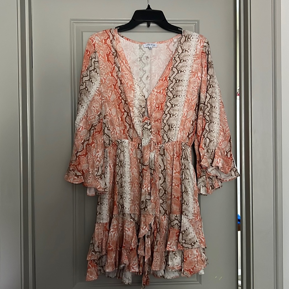Snake print dress